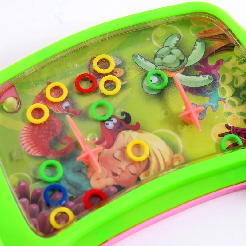 Throw the Circle Water Machine 80 Nostalgic Gift Childhood Ring Throwing Toy Handheld Game Machine for Children Smart Water Ring
