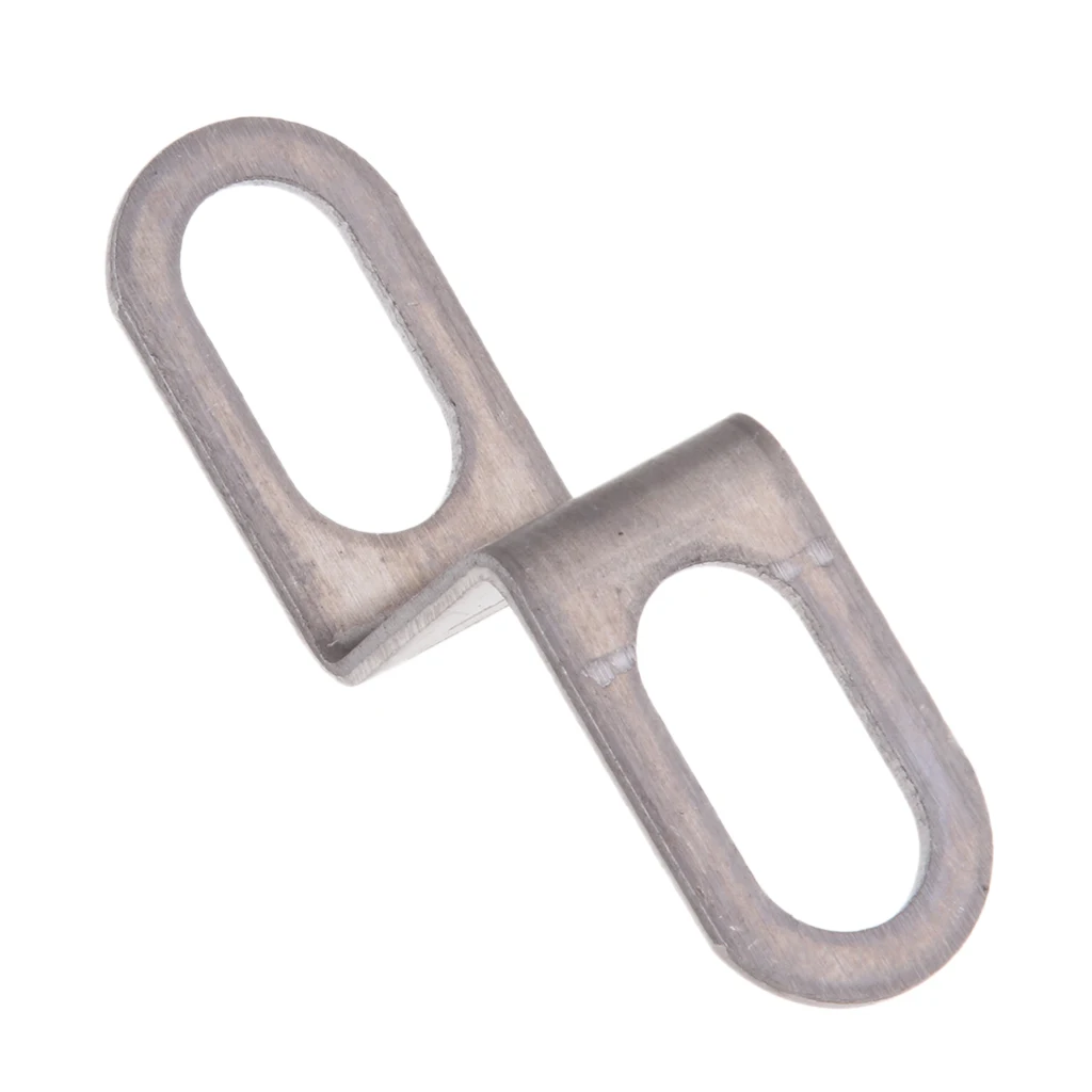 Silver Exhaust Muffler Silencer Pipe Tube Mounting Bracket For Motorcycle