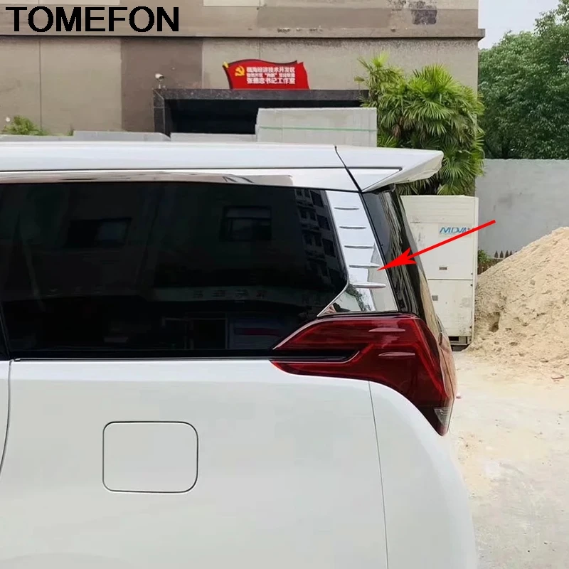 TOMEFON для Toyota Alphard Vellfire C столб задняя колонна оконная дверь Гальваническое украшение крышка отделка SS
