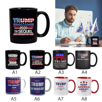 

Coffee Mug Trump Pence Keep America Great Red Handle Ceramic Coffee Mug 2020 MAGA Republican Conservative Gift