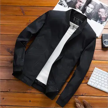 

Free Shipping New Men's Bomber Zipper Jacket Male Casual Streetwear Hip Hop Slim Fit Pilot Coat Men Clothing