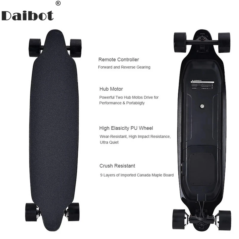 

Daibot Electric Scooter For Adults 4 Wheel Electric Scooters 40KM/H Dual Hub Motor Remote Longboard Electric Skateboard