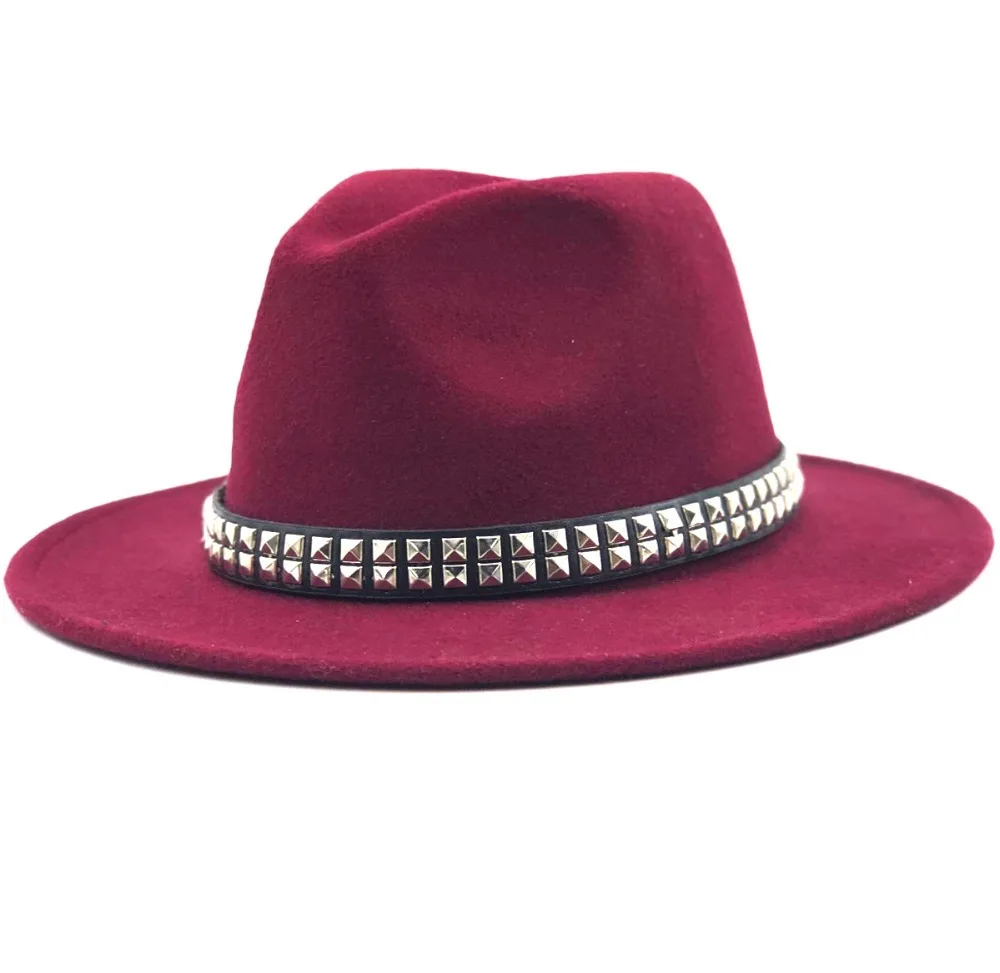Осенне-зимние женские шерстяные мягкие шляпы для мужчин и женщин, топ, джазовая шляпа в европейском и американском стиле, круглые кепки, шляпы с бантом
