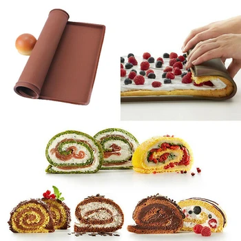 

Environmentally Friendly Silicone Baking Mat, Multi-Functional Cake Mat, Painted Mat, Swiss Roll Mat