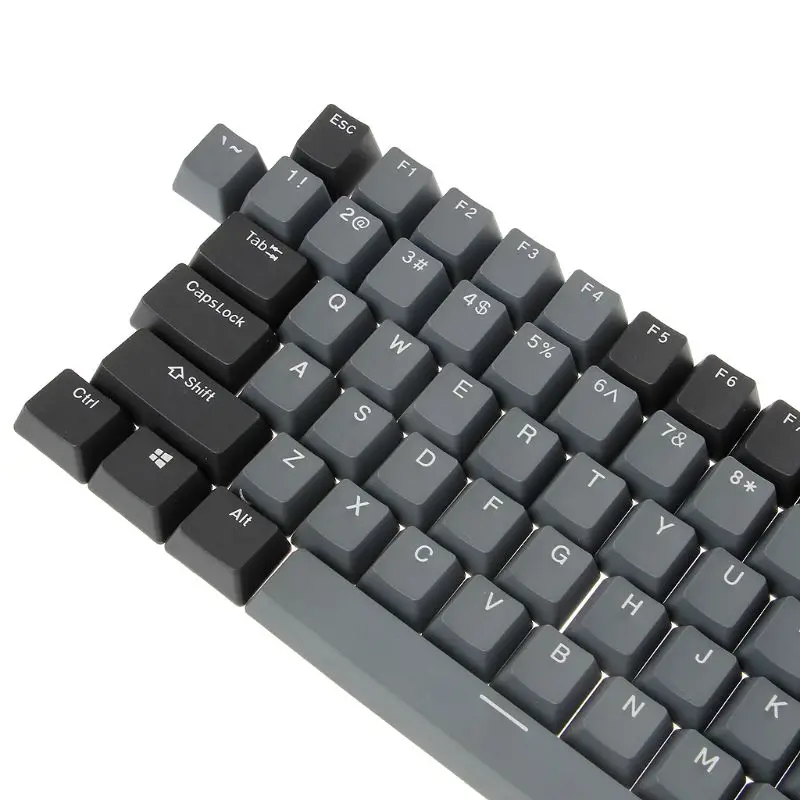 Черно серые смешанные толстые клавиши Dolch PBT 108 колпачки OEM Вишневый профиль