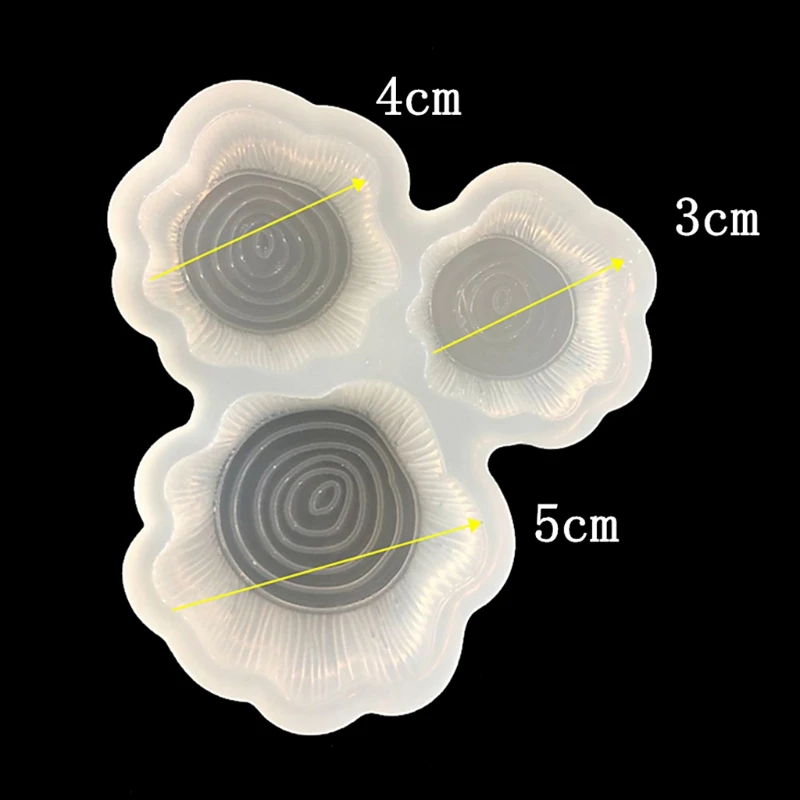 

Silicone Mold Spiral Stump Mirror DIY Crafts Jewelry Handmade Epoxy Resin 3 Size
