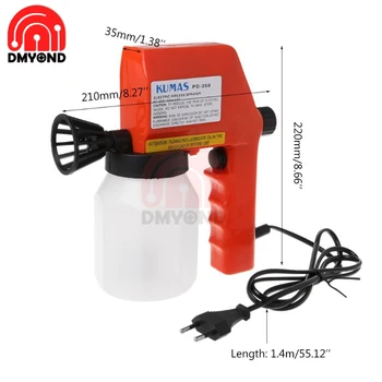 

600ml 75W Large Capacity Electric DIY Alcohol Sprayer Hand Held Spray Gun for Car Disinfection Atomization 110V-220V US EU Plug