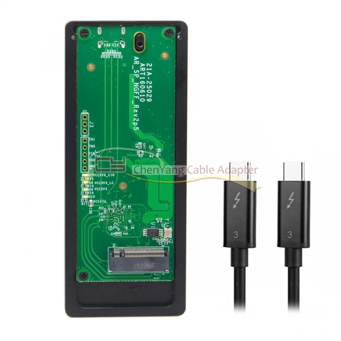 Thunderbolt 3 USB4 для PCI Express PCI-E до 80 мм NVME NGFF M-key AHCI SSD корпус картриджа