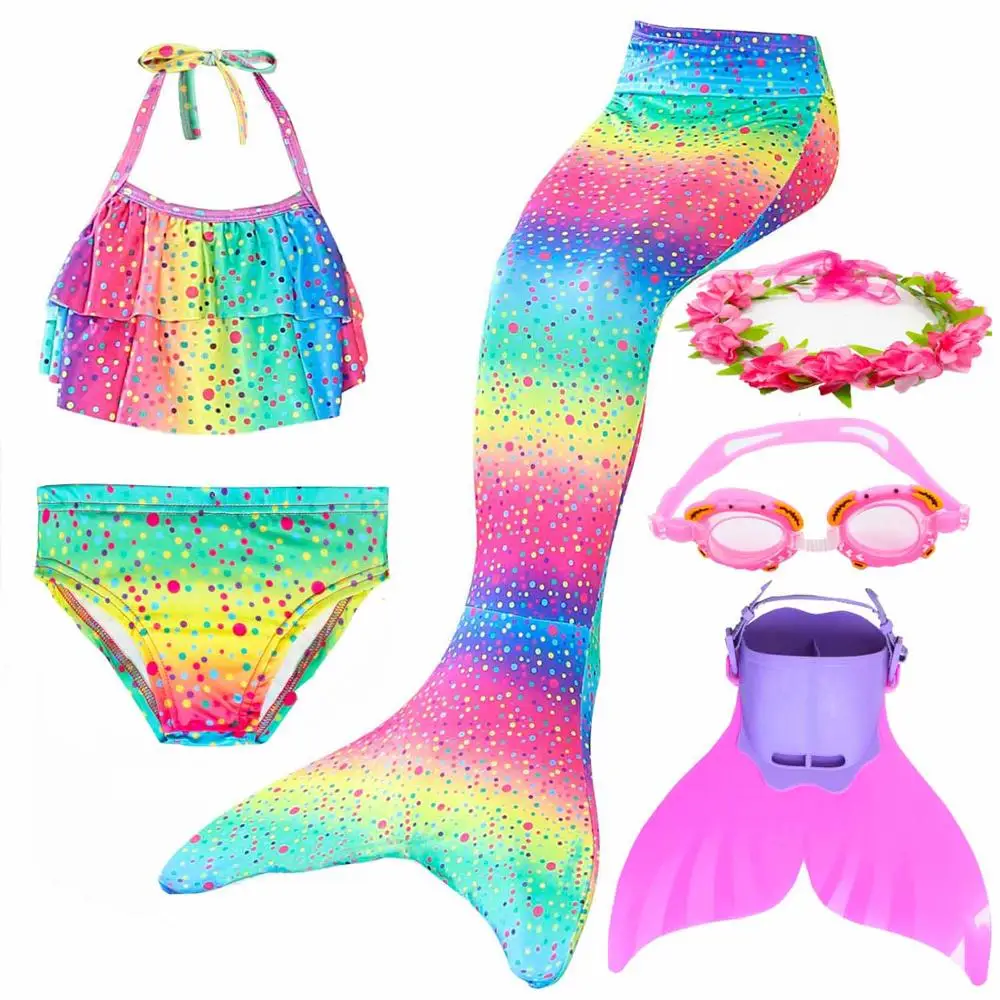 2019-Girl-s-Mermaid-Tail-for-Kids-Swimming-Bating-Suit-Costume-Swimsuit-Swimmable-Cosplay-Bikini-Set(8)