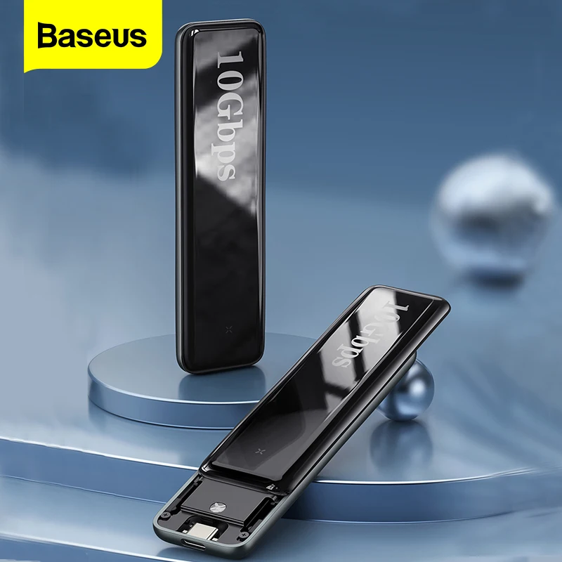 

Baseus M2 NVME SSD Case M.2 Solid State Drive Box Cover USB Type C M/M+B Key 10Gbps SSD Disk External Enclosure Docking Station