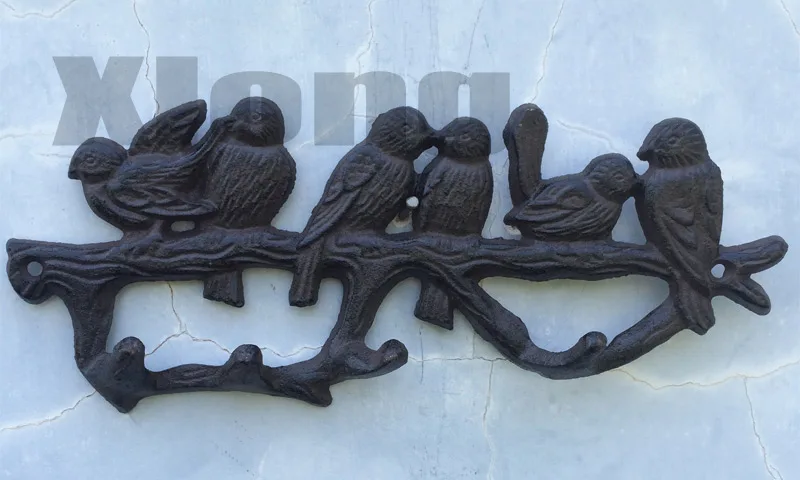 

30*2.5*11cm Cast Iron Wrought Iron Hook Wall Hanging Wall Decoration Coat Hook Hook Coat Hook Coat Love Bird Hook