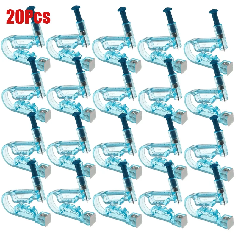 5/10/20PCS Ear Piercing Gun Kit Disposable Disinfect Safety Earring Piercer Machine Studs Nose CLip Body Jewelry Piercing Tools 