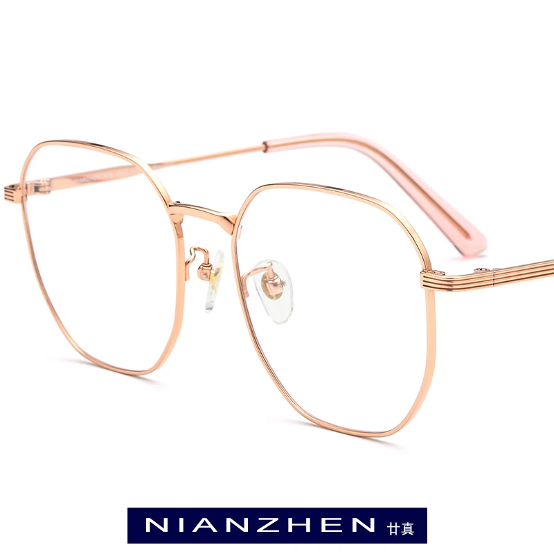 

NIANZHEN Pure Titanium Eyeglasses Frame Women Vintage Square Myopia Optical Eye Glasses 2020 New Men Spectacles Eyewear 1210