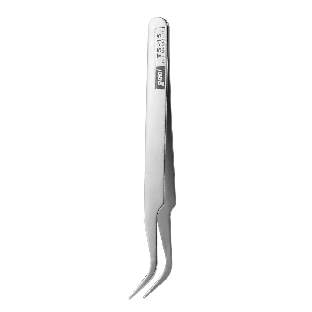 Антимагнитный Изогнутый пинцет из нержавеющей стали прямой Немагнитный Пинцет