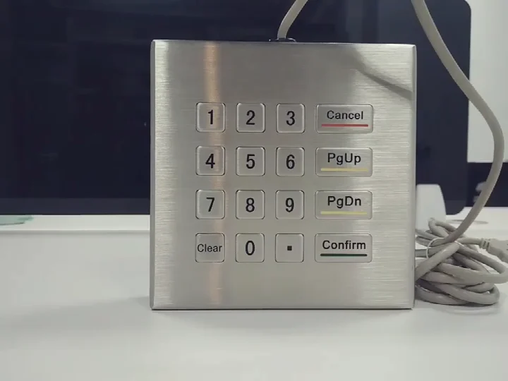 Desktop metal keypad