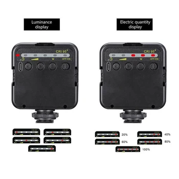 

For DSLR DV Cameras Photography Lighting Mini 49pcs LED Fill Light Built-in Battery Type-C Phone Camera Selfie Accessories