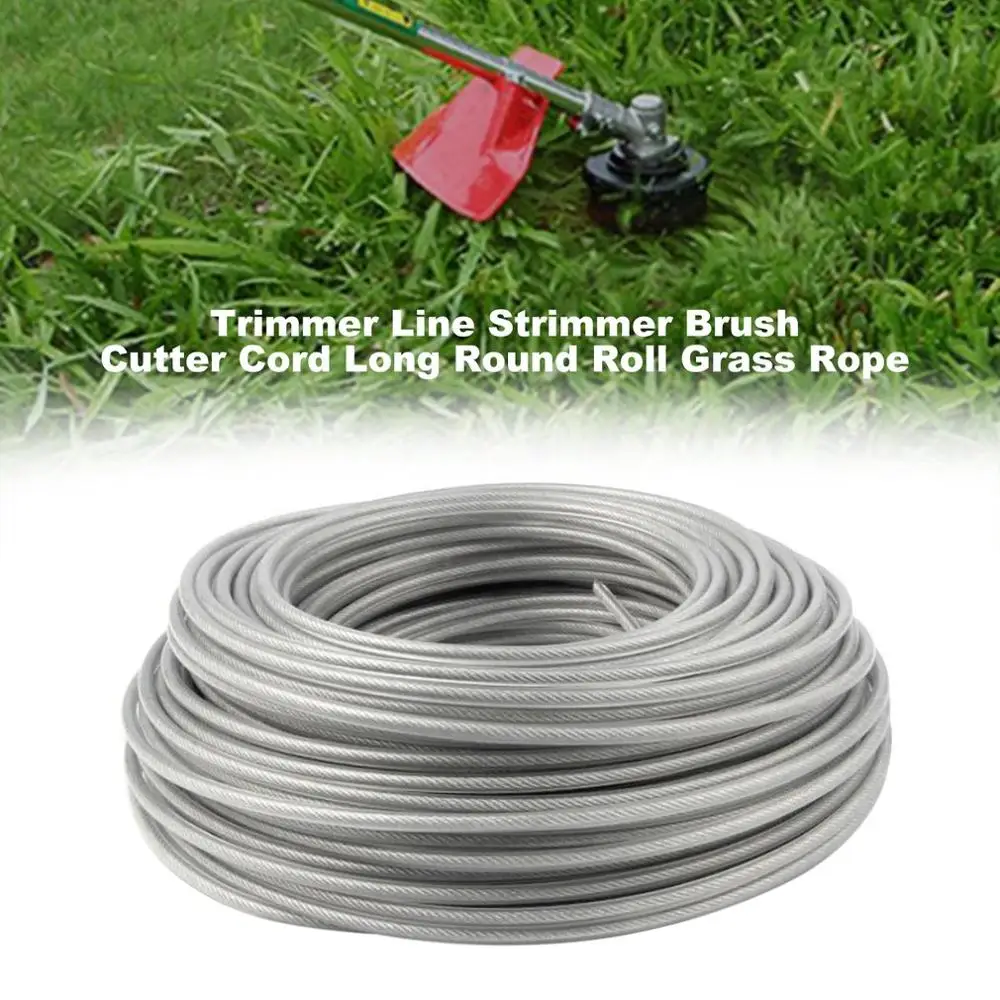 

3.0mm Nylon Round Trimmer Line Grass Cutter Rope Trimmer Roll Cord Wire String for Grass Strimmer Replacement Tool