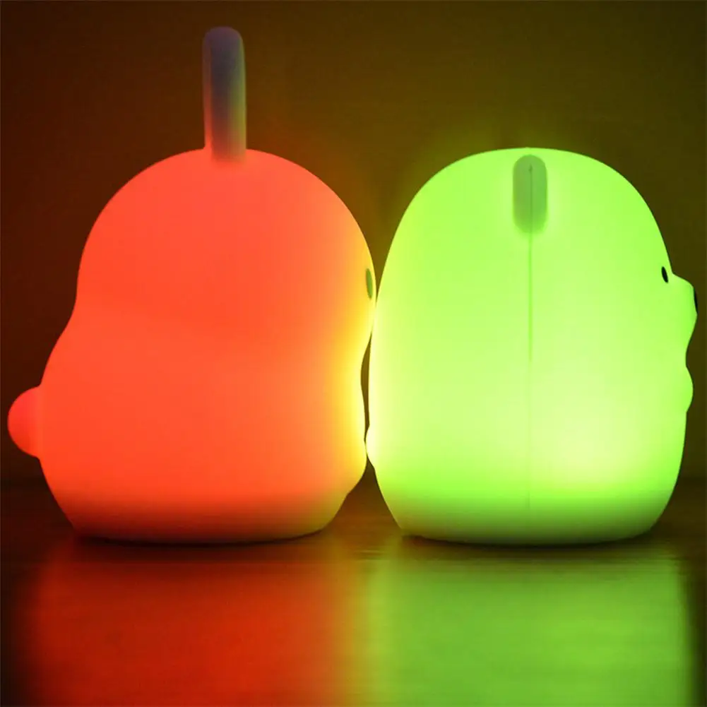  New 7 Colors Bear Rabbit LED USB Animal Night Light Silicone Soft Cartoon Children Baby Nursery Lam - 4000138908112