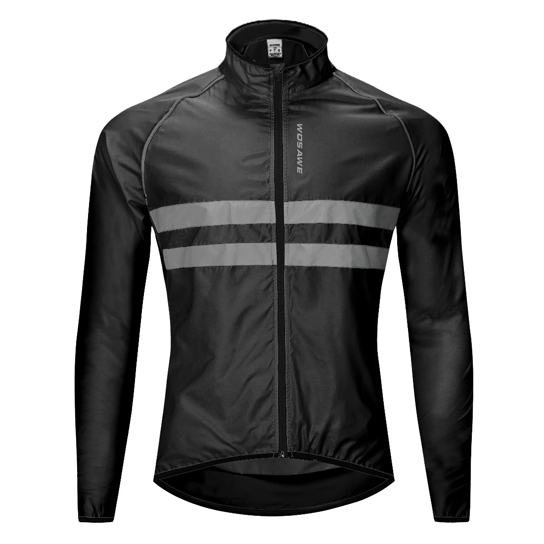 thumbnail image 1 of WOSAWE - Maillot de ciclismo de manga larga a prueba de viento para hombre, cortavientos, impermeable, para ciclismo, 1 of 5