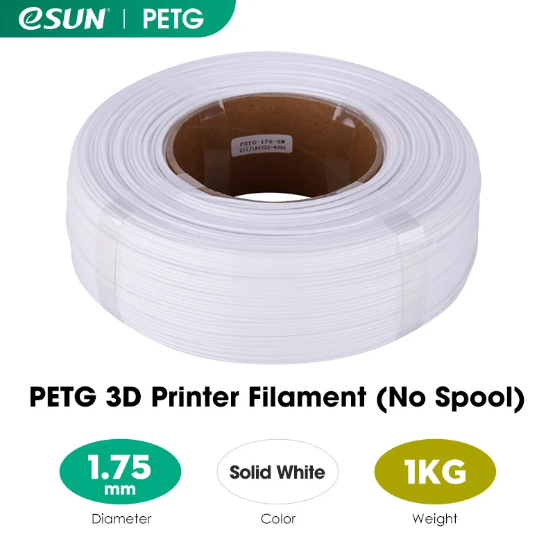 eSUN 3D Filament Reusable Spool Refill Transparent 3D Printing Removable Filament Spool For 1KG PLA PETG Spooless Refilament abs pla petg 3D Printing Materials