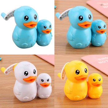 

FangNymph Cartoon Duck and Duck Baby Pencil Sharpener Kids Student School Gift Plastic Animal Pencil Cutter