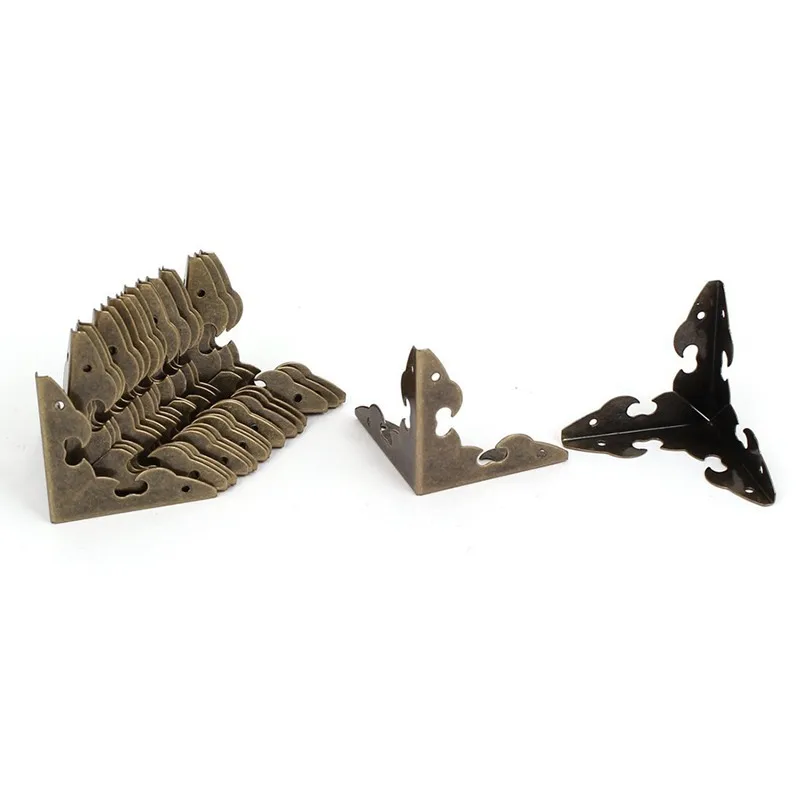 

20x Metal Decorative Box Corner Protector Guard Bronze