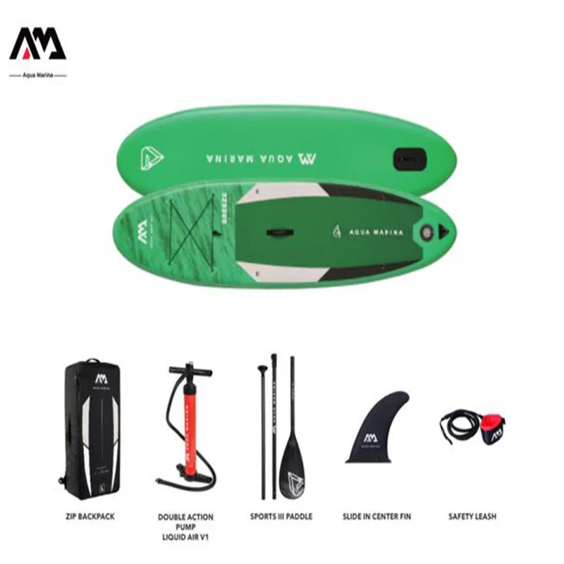 Aqua Marina 2021 Breeze stand up paddle board sup surfing inflatable board water sport surf 300 x 76 x 12cm