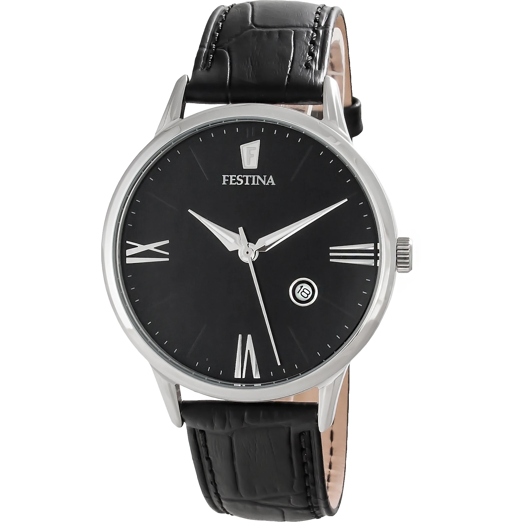 etiket handleiding Zwakheid ''festina'' Watch F16824/4 Classic Men's Watch With Black Leather Strap -  Digital Wristwatches - AliExpress