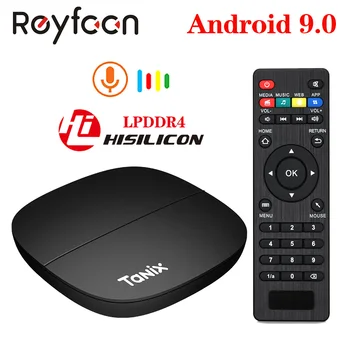 

Tanix H1 TV Box Android 9.0 Hisilicon Hi3798M Quad Core 4K 30fps H.265 2.4G Wifi LPDDR4 Google Player Youtube Netflix Set Top