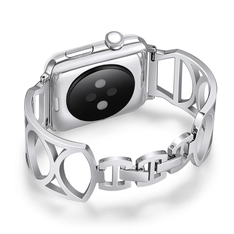 Для Apple Watch 38/40 мм Для женщин часы браслет Нержавеющая сталь заменить ремешок для серии 4 3 ремень