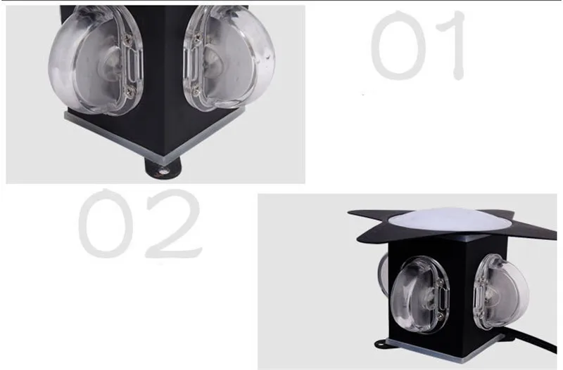 10 шт. 4 светодиодный * 3 Вт Новый светодиодный крест звезда огни AC 85-265 в Dc12v Dc24v водостойкие украшения светодиодный вилла светодиодный