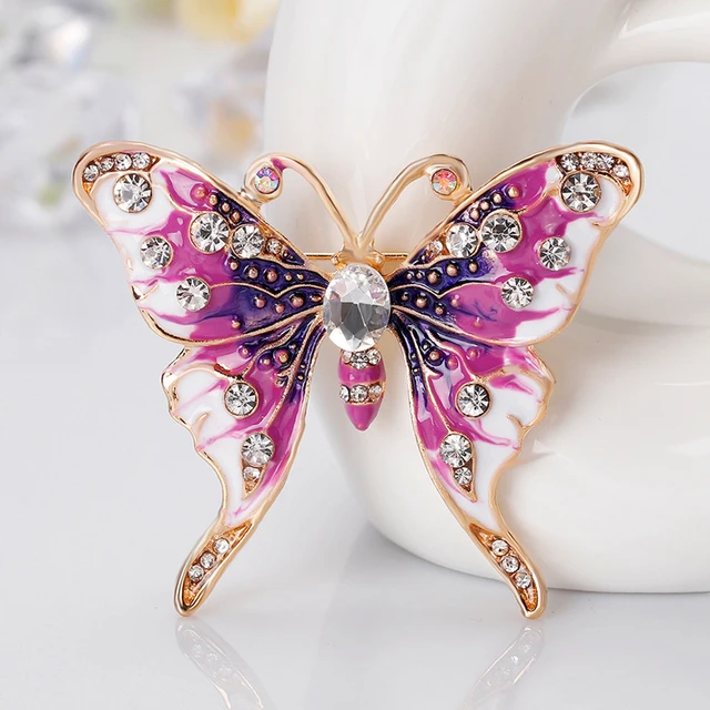 Exaggerate Sparkling Cyrstal Butterfly Brooch Pins For Women Fashion Jewelry  Gift Big Size Badge Hot Brooches - Brooches - AliExpress