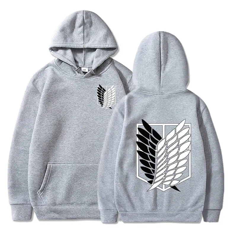 Anime Hoodie Attack on Titan Hoodied Long Sleeve Streetwear Harajuku Sweatshirt Men/Women Unisex Sport Hoody Oversized Tops