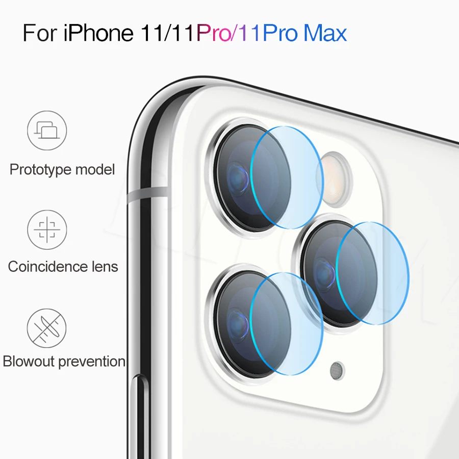 

3PCS Len Camera Film for iPhone 11 Pro XS Max Tempered Glass Screen Protector for iPhone X XS Max 11 Lens Glass for iPhone11 Pro