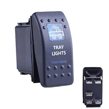 

Boat rocker switch fog light switch Tray Light (blue double light, 5p, ON-OFF) HX-A11633AR-5P-E