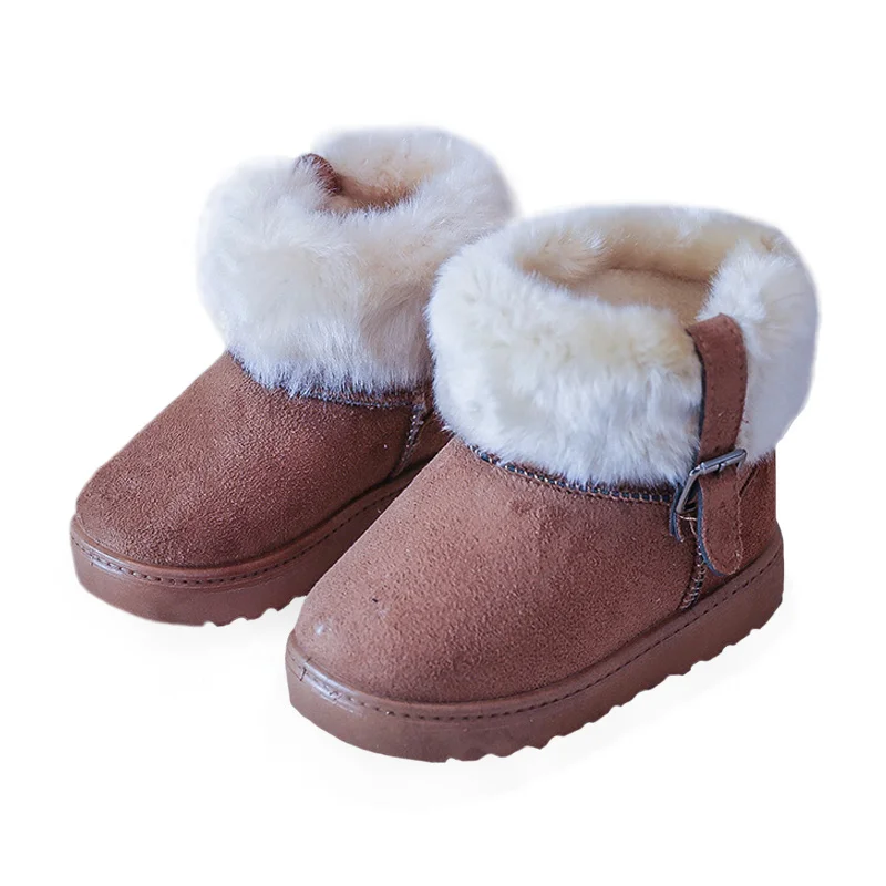 Детская обувь; утепленные детские зимние ботинки; ботильоны для маленьких мальчиков и девочек; зимняя теплая хлопковая обувь; чистый цвет; Новинка; SZ137