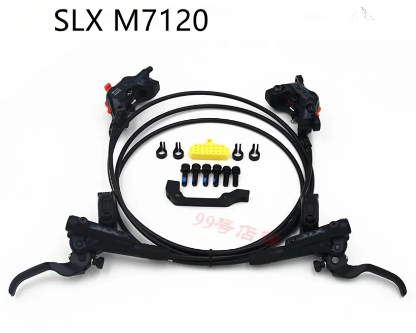 

SLX M7120 hydraulic disc brake lever and 4-piston caliper set BR-M7120 + BL-M7100 for MTB bike bicycle oil brake