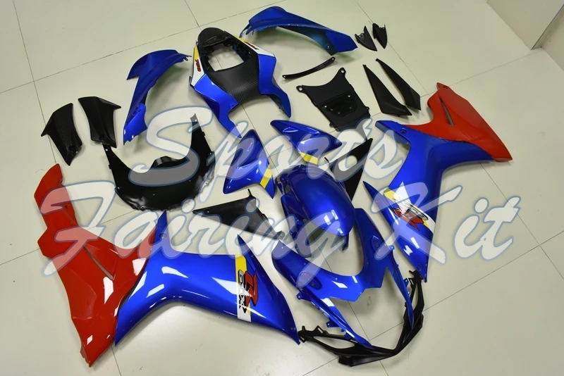 Набор для всего тела GSXR 600 2011 - 2018 K11 синий красный корпус комплекты Suzuki GSXR600 15 16