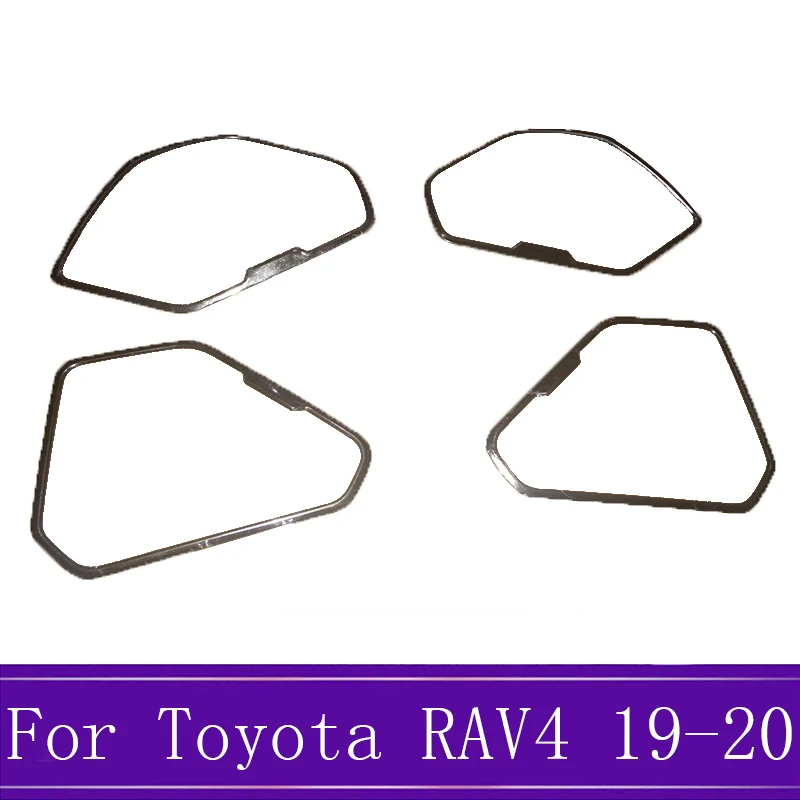 Подходит для Toyota RAV4 AX50 Внутренний дверной динамик из нержавеющей стали звук громче крышка отделка автомобиля Стайлинг Аксессуары