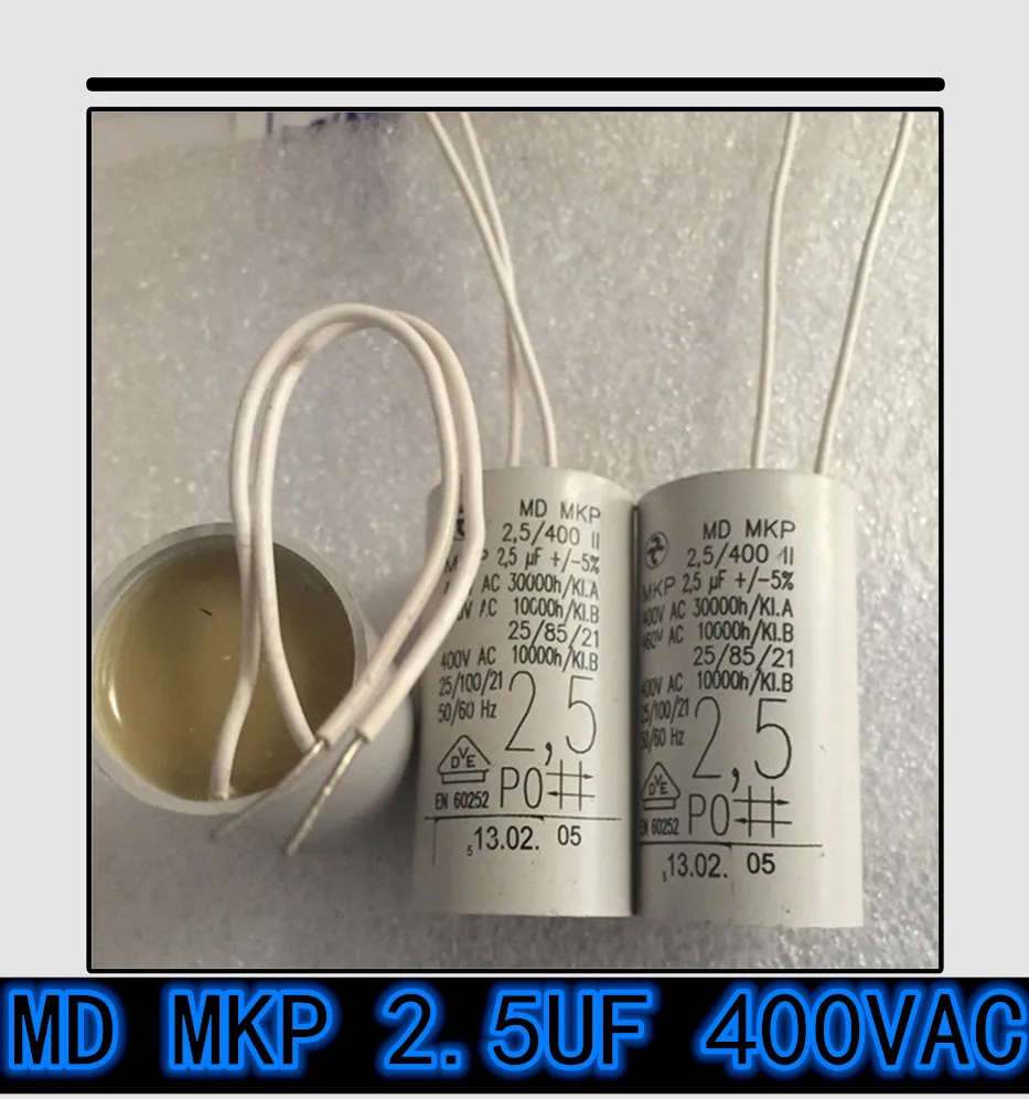 Новые оригинальные подлинные конденсаторы для двигателя MD MKP 2.5uF1.5UFN 2 мкФ 400VAC шт.-20