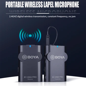 

camera microphone Condenser professionnel recording studio equipment mic for iphone Dslr Camcorder lavalier microphone wireless