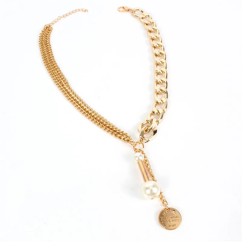 

Fashion Jewelry Jewelry Street Style Exaggerated Multilayer Thick Chain Chain Necklace Sweater Chain Hip Hop Jewelry