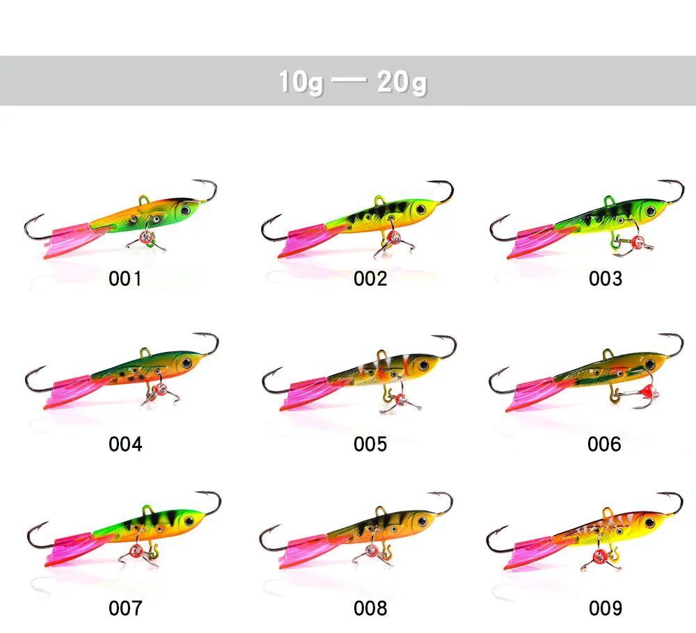 FTK 1 шт., 10 г/20 г, приманки для подледной рыбалки, приманки для зимней рыбалки, свинцовые приманка жесткая балансировочная с тройными крючками для рыбы
