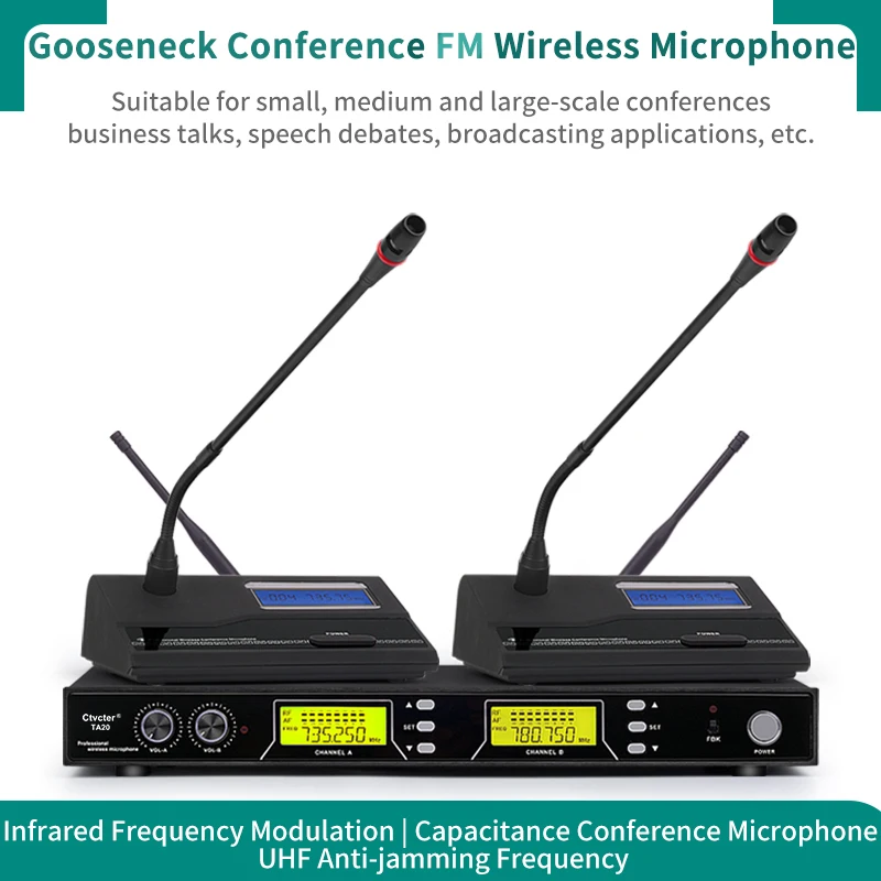 Professional Gooseneck microphone conference radio
