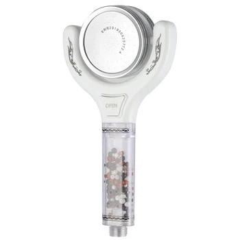 

1PC High Pressure 360 Degree Rotation Home ABS Double Nozzle Detachable Shower Head Hotel Domitory Barber Shope