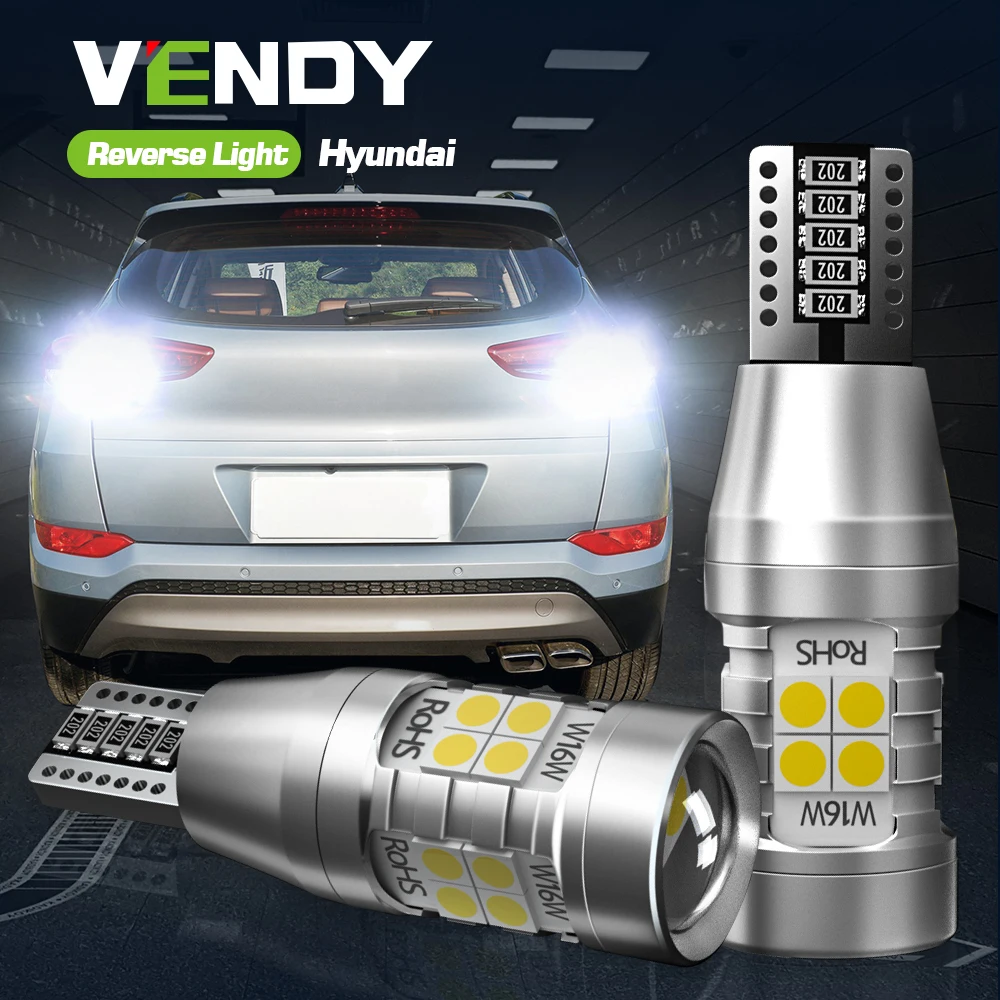 2x светодиодный фсветильник заднего хода W16W T15 для Hyundai Creta Genesis Getz i10 i20 i30 i40 ix35 Solaris