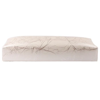 

monika nails professional Leather Hand Care Pad Nail Pillow Salon Hand Armrest Manicure Nail Accessories Tool-Stripe Silver