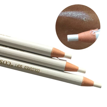 

12pcs/lot White Eyebrow Penci Peel Longlasting Eyebrow Pencil Easy to Wear Cosmetic Tint Dye Makeup Tools Microblading Supplies