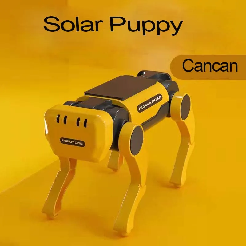 Solar Robot Dog DIY Building Blocks Steam Creative Educational Toys Christmas Gifts Assembled Children's Science Experiments | Игрушки и