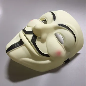 

Movie V for Vendetta Mask PVC Cosplay Full Face Film Theme Vendetta Mask Hacker Halloween Grimace Masks